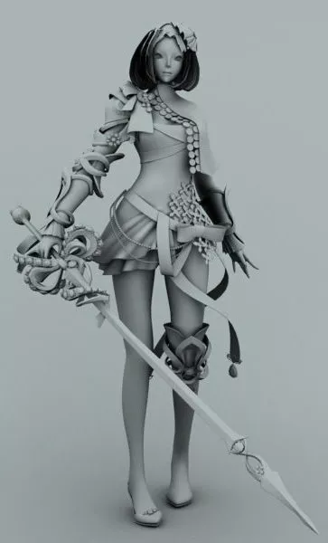 Witch Goddess Female Characters 3d model Witch Goddess Female Characters 3d model
