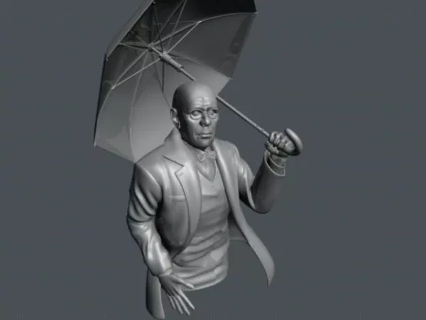 Umbrella Old Man 3d model Umbrella Old Man 3d model