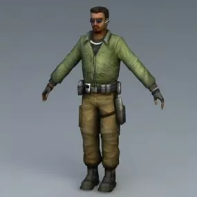 The Leet World Man Character 3d model