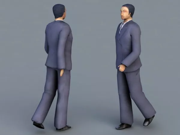 Businessman Walking Character 3d model Businessman Walking Character 3d model