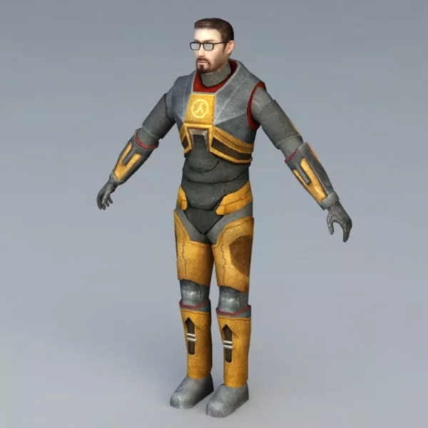 Half-life Game Gordon Freeman 3d model Half-life Game Gordon Freeman 3d model