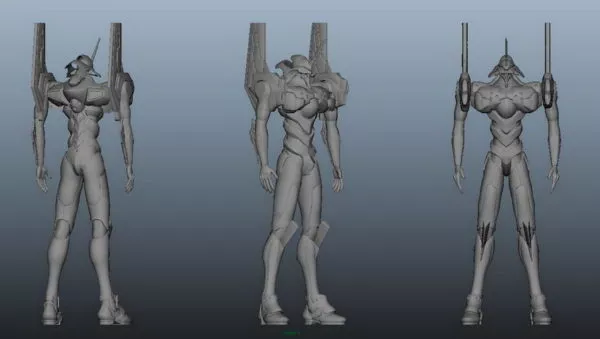 Cyborg Warrior 3d model