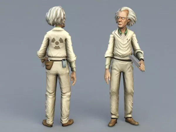 Old Doctor Character 3d model Old Doctor Character 3d model