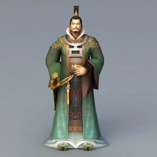 Chinese Emperor Character Rig 3d model Chinese Emperor Character Rig 3d model