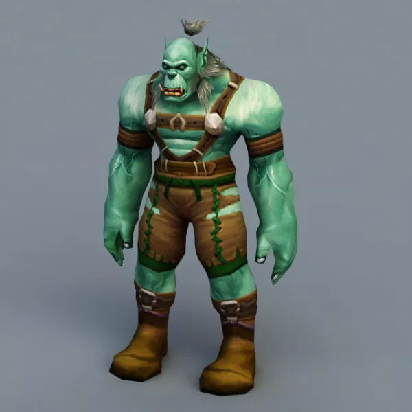 Warcraft Orc Character 3d model Warcraft Orc Character 3d model