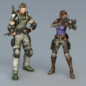 Resident Evil Game Character 3d model