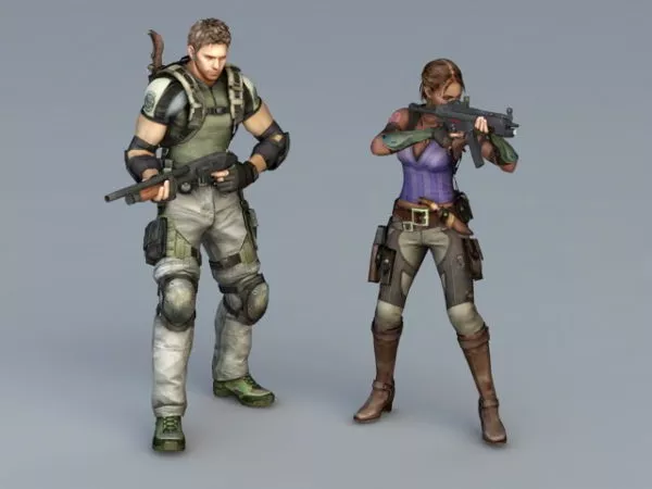 Resident Evil Game Character 3d model Resident Evil Game Character 3d model