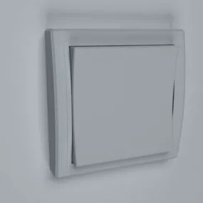 Wide Rocker One Way Switch 3d model