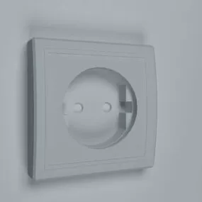 Electric Schuko Socket 3d model