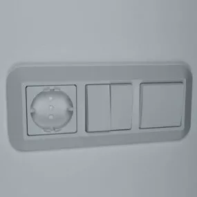 Light Switch Socket Outlet 3d model