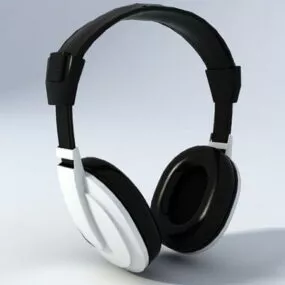Modern Cordless Headphone 3d model