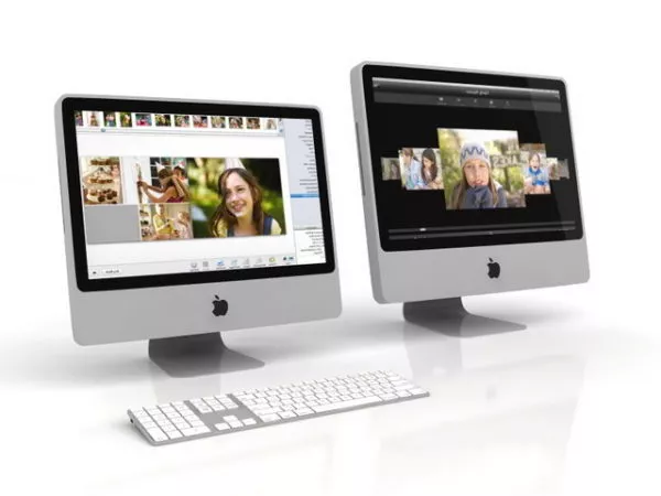 Apple Imac Monitors With Keyboard 3d model Apple Imac Monitors With Keyboard 3d model