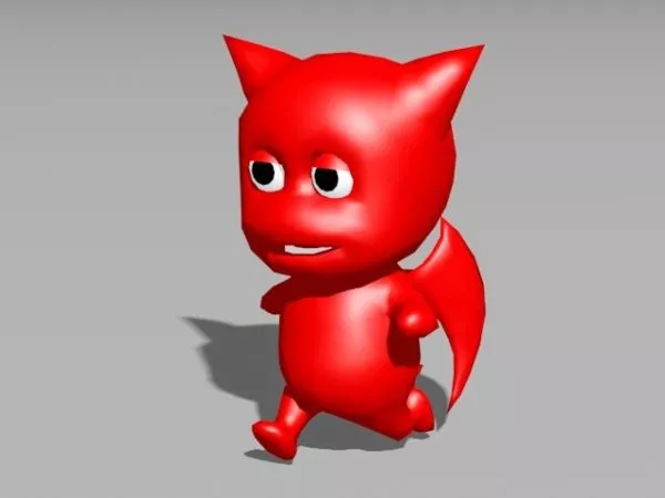 Cartoon Devil Animated Rig 3d model Cartoon Devil Animated Rig 3d model