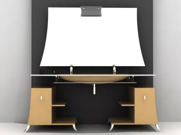 Modern Vanity Sets In Bathroom 3d model Modern Vanity Sets In Bathroom 3d model