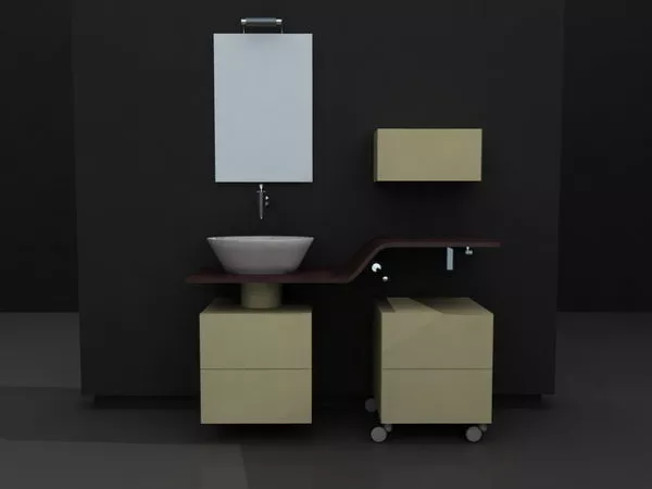 Bathroom Vanity Set With Cabinets 3d model Bathroom Vanity Set With Cabinets 3d model