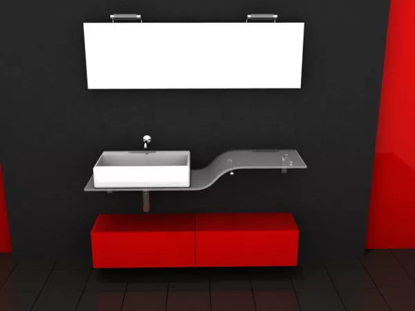 Modern Color Bathroom Vanity 3d model Modern Color Bathroom Vanity 3d model