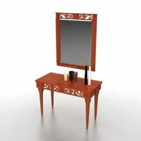Vintage Vanity Desk Set 3d model