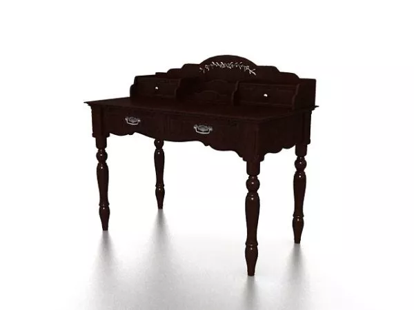Classic Victorian Vanity Table 3d model Classic Victorian Vanity Table 3d model