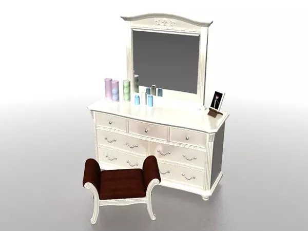 Dressing Table Iron Leg 3d model