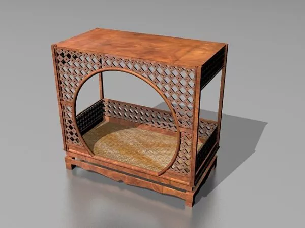 Ancient Chinese Bed 3d model Ancient Chinese Bed 3d model