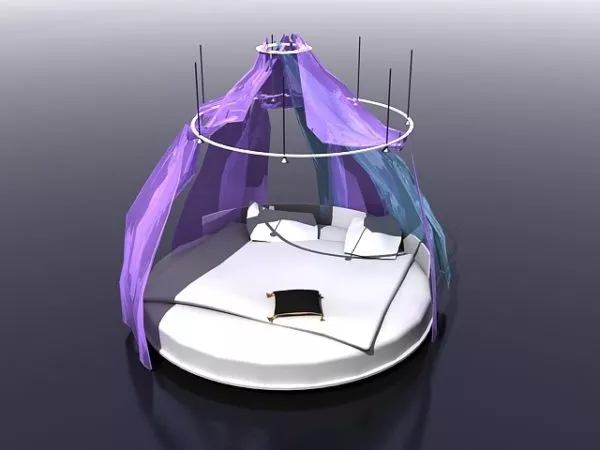 Column With Mesh Roof Structure 3d model