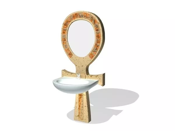 One Block Sink 3d model