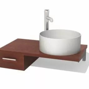 Bathroom Vanity With Sink 3d model