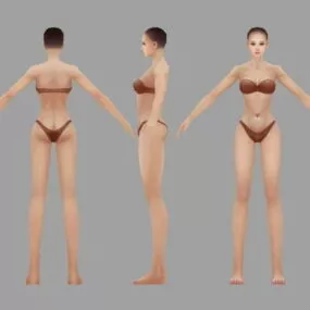 Woman Body Bikini 3d model