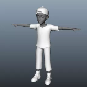 Teenage Boy Character 3d model