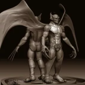 Wolverine Comic Character 3d model