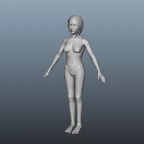 Adult Female Body 3d model