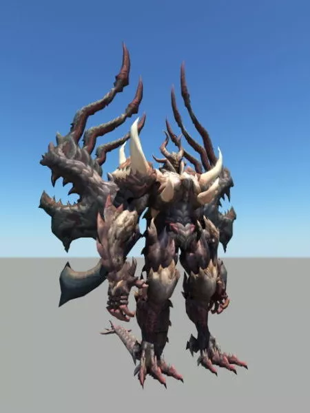 Evil Dragon Guardian Rig 3d model Evil Dragon Guardian Rig 3d model