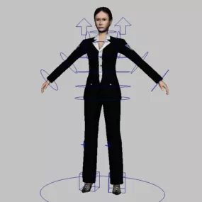 Female Agent Character 3d model