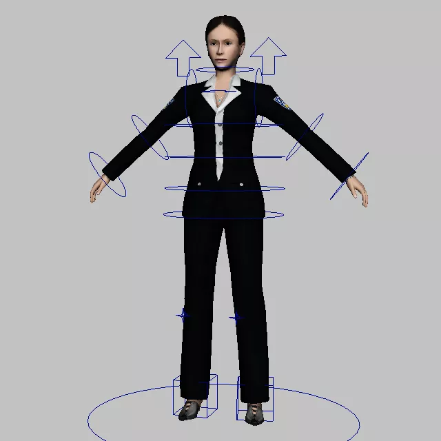Female Agent Character 3d model Female Agent Character 3d model