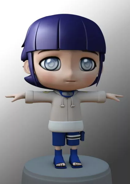 Kawaii Chibi Girl Character 3d model Kawaii Chibi Girl Character 3d model