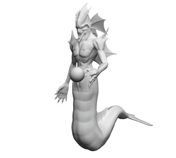 Naga Warrior 3d model