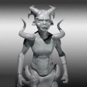 Evil Demonic Orc Monster 3d model