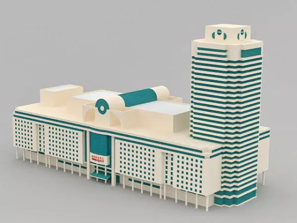 Building Complex 3d model Building Complex 3d model