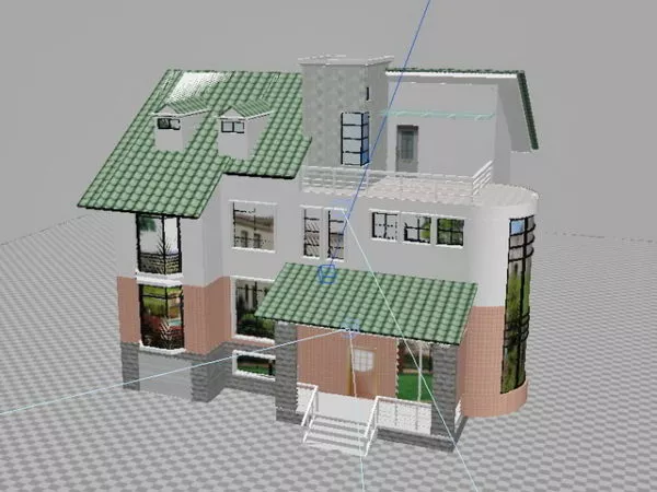 Beautiful Villa House 3d model Beautiful Villa House 3d model