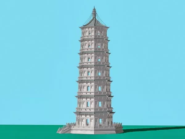 Buddhist Building Ancient Pagoda 3d model Buddhist Building Ancient Pagoda 3d model