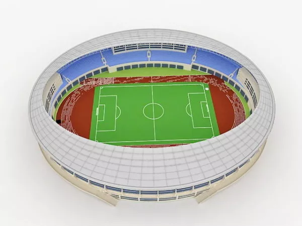 Stadium Building Astana 3d model