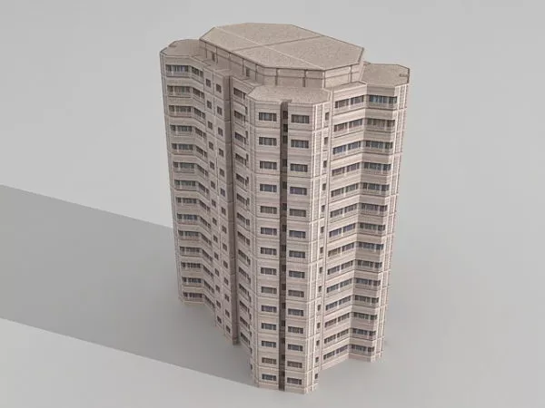 Construction Equipment Curved Brick Block 3d model