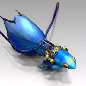 Anime Character Kawaii Fish 3d model