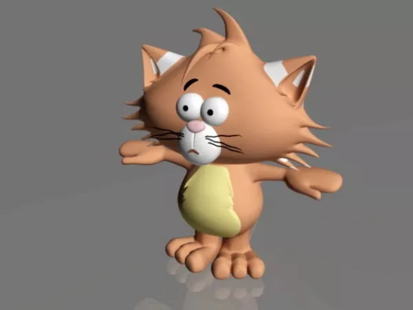 Cute Cat 3d model Cute Cat 3d model