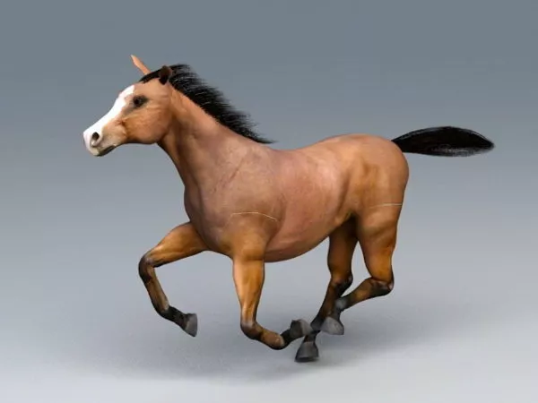 Running Horse 3d model Running Horse 3d model