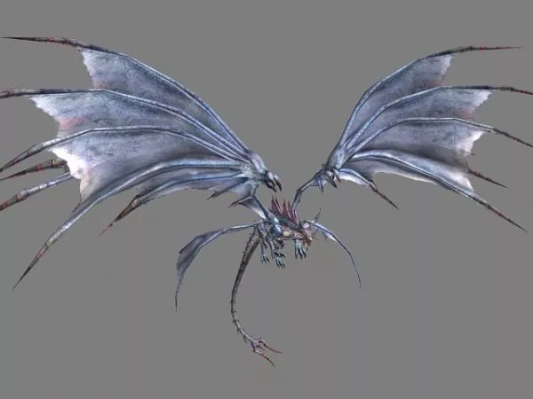 Blue Western Dragon 3d model