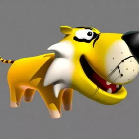 Tiger Cartoon Rig 3d model