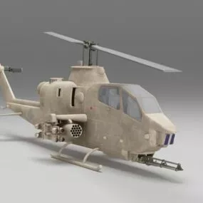 Cobra Gunship Attack Helicopter 3d model