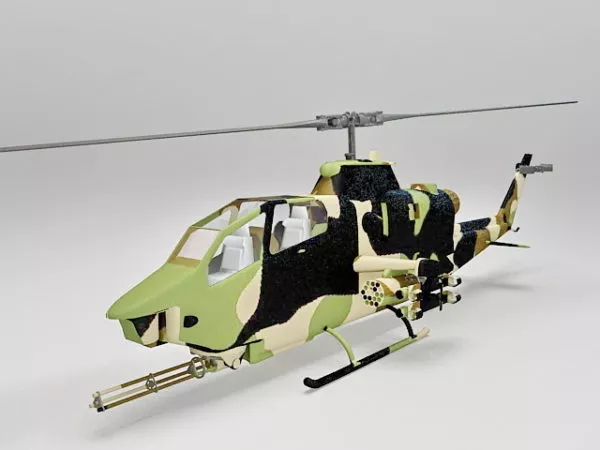Ka58 Russian Soviet Helicopter 3d model