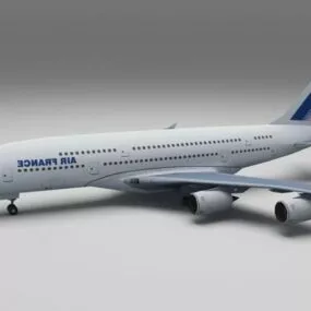 Air France Airbus A380 Airplane 3d model